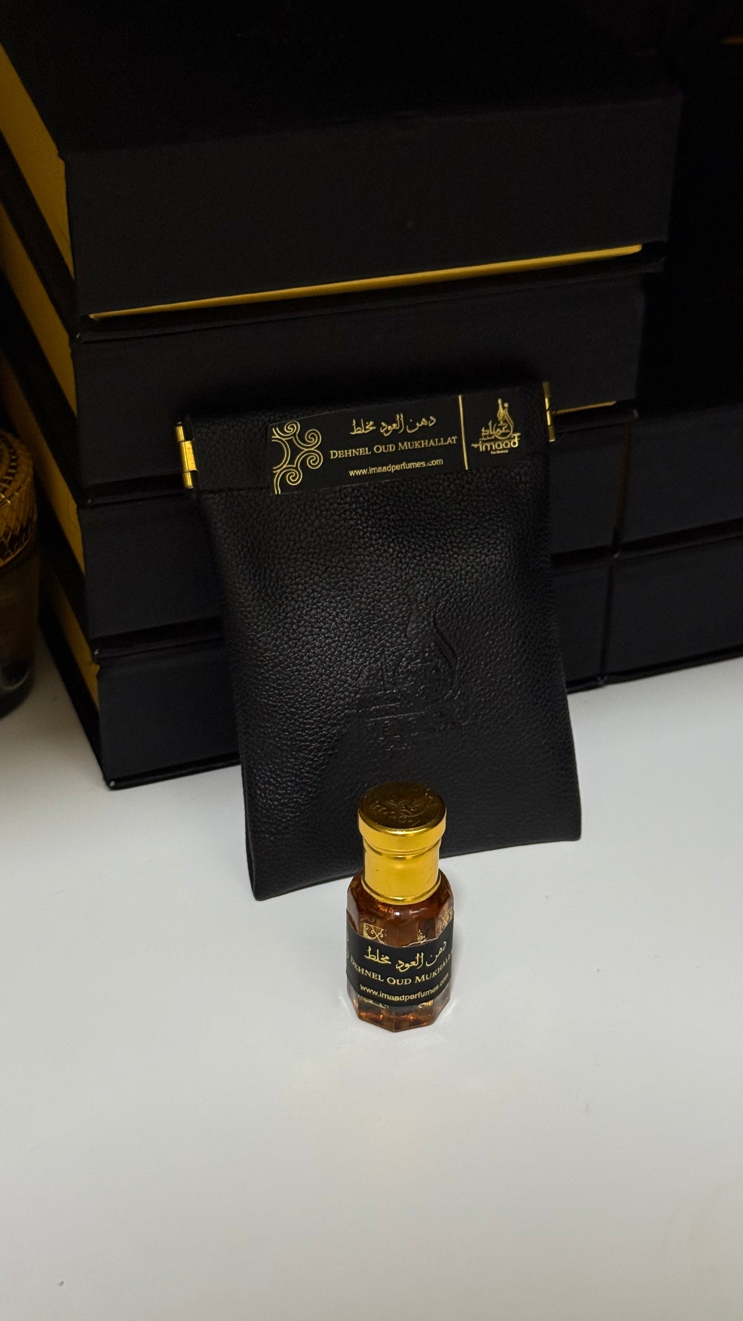 دهن عود مخلوط بحجم نص توله (٦مل)