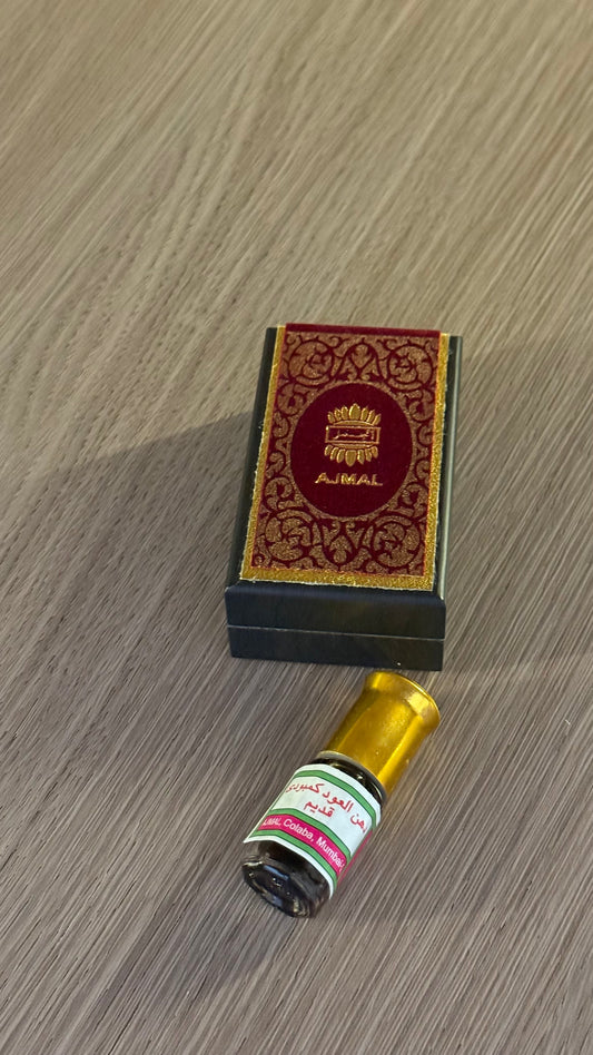 دهن عود كمبودي قديم بحجم ربع توله (٣مل)